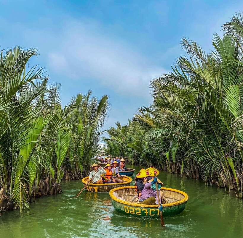 40 Minutes - Basket Boat Ride in the Water Coconut forest - The Basket Boat Performance: The Part That Lifts the Mood