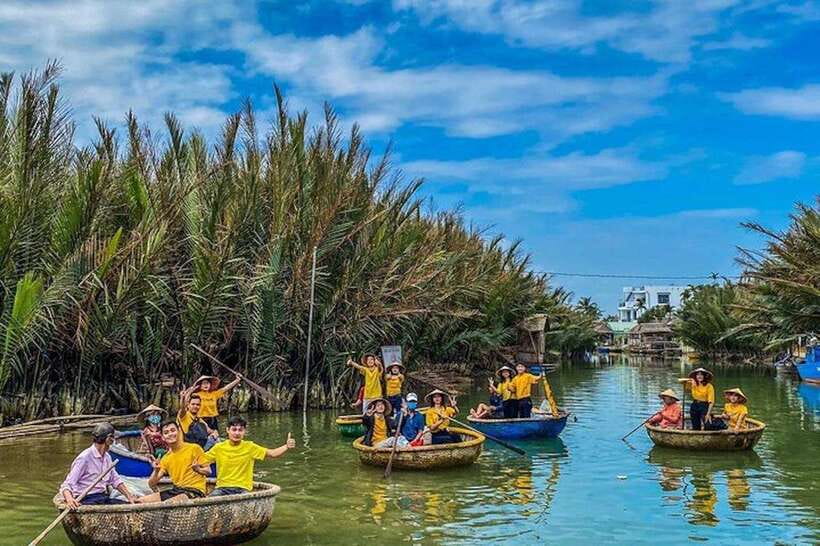 40 Minutes - Basket Boat Ride in the Water Coconut forest - Bay Mau Coconut Forest: What You See Before You Ride