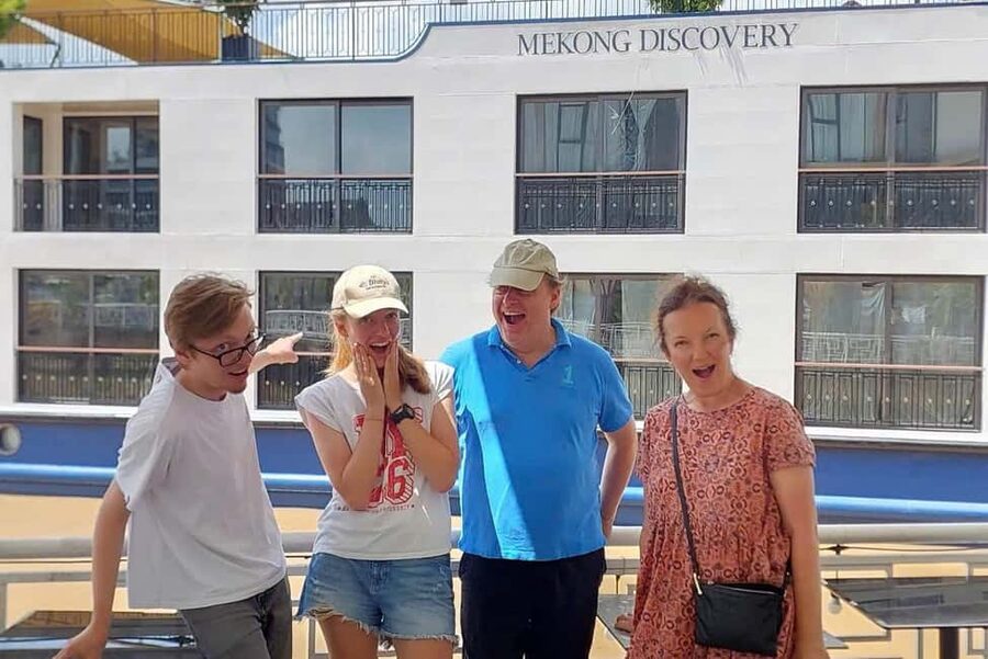 Authentic Mekong Delta: Tuk Tuk, Rowing Boat, Biking Tour - Mekong Delta day trips start with a city-to-river swap