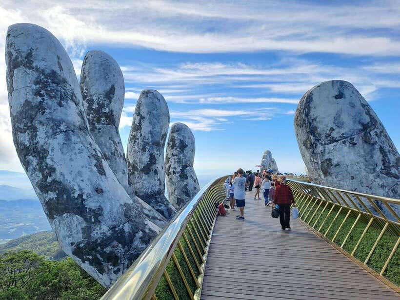 Bana Hills & Golden Hand Bridge Tour from Hoi An/ Da Nang - Golden Hand Bridge: the iconic walk that mixes design and gardens