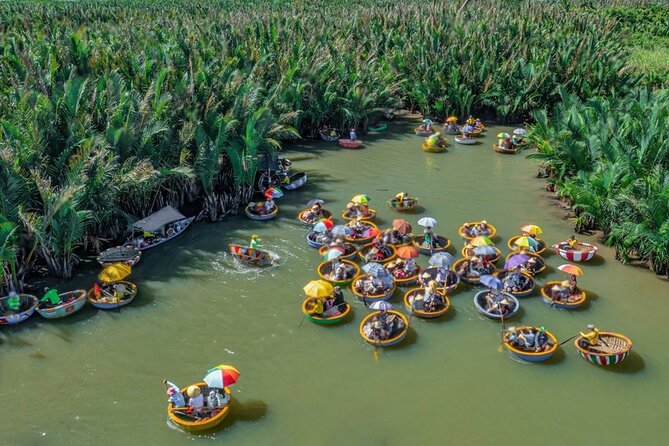 Basket Boat Ride, Coconut Forest, Sunset and Hoi An Town by Night - Basket boat on Bay Mau Coconut Forest, what it feels like