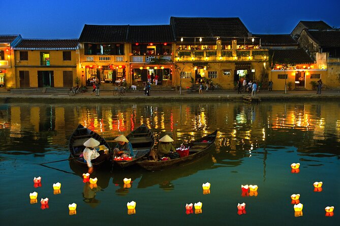 Basket Boat Tour, Hoi An city, boat trip and lantern release - Hoai River Lantern Release and Night Market Time