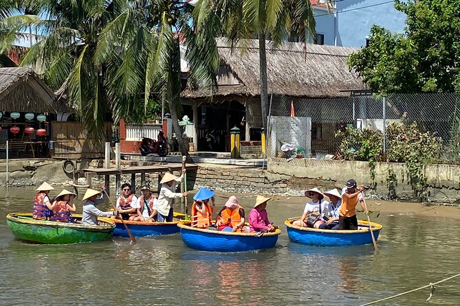 Bay Mau Cooking Class with Market Tour and Basket Boat Ride - Cooking in a stilt house: tools, rice steps, and real technique