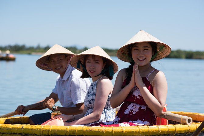 Buffalo riding and Basket Boat Half Day Tour - Spinning basket boat on the water coconut forest
