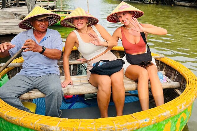 Coconut Basket Boat Ride by Hangcoconut - Bamboo basket boating, fishing, and catching crabs