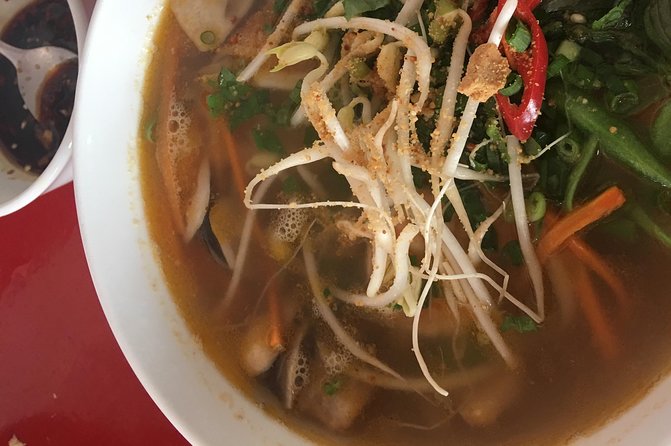 Cooking class for lunch start at 12:00-3:00pm cooking yourself - Market Shopping With Vina: Herbs, Noodles, Fish Market Finds, Fruit