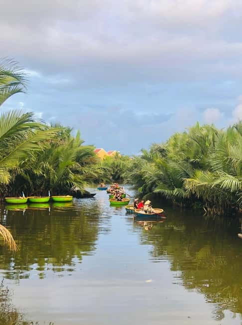 Da Nang : Basket Boat Ride - Hoi An City - Release Lantern - Cam Thanh Coconut Village: basket boats, bamboo, and real routines