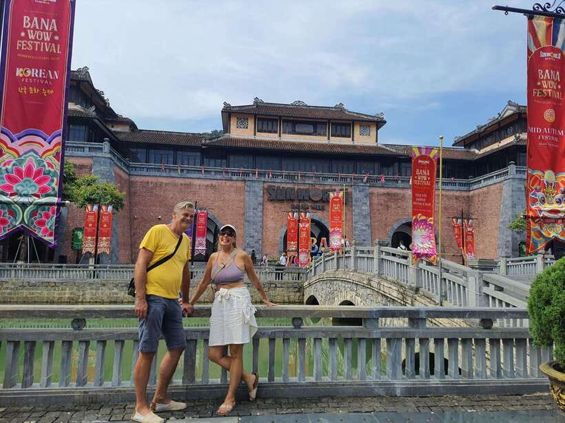 Da Nang: Golden Bridge, Marble Mt, Am Phu Cave & Lady Buddha - Golden Bridge at Ba Na Hills, 1,414 Meters and Giant Stone Hands