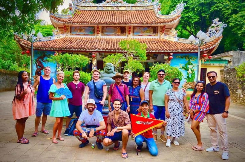 Da Nang: Marble Mountain, Monkey Mountain & Am Phu Cave Tour - Getting the panoramic payoff from Monkey Mountain area
