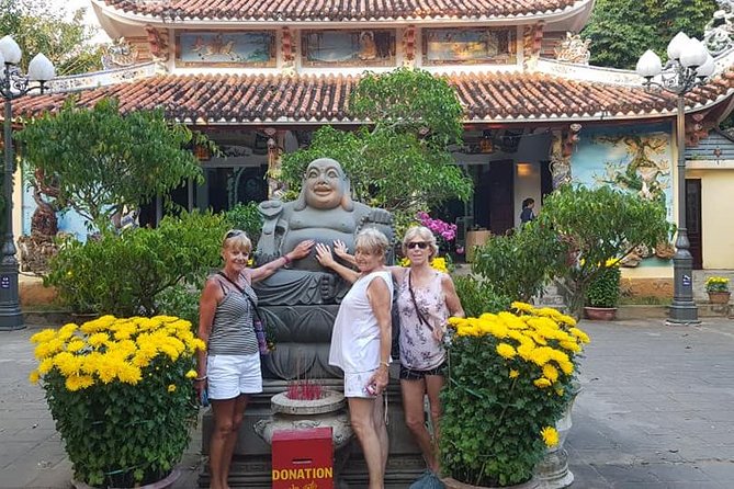 DA NANG NIGHT LIFE Tour with MARBLE MOUNTAIN & LADY BUDDHA STATUE, DRAGON BRIDGE - Dragon Bridge at night, including weekend fire-breathing (Stop 3)