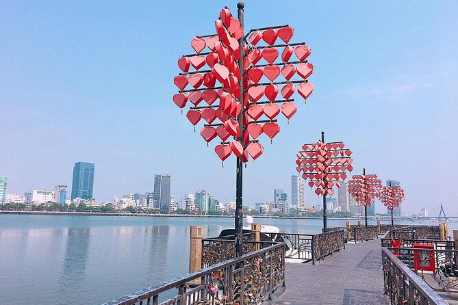 Danang Food City Tour by Motorbike - Private Tour - Han River at night: where the route gets romantic and practical