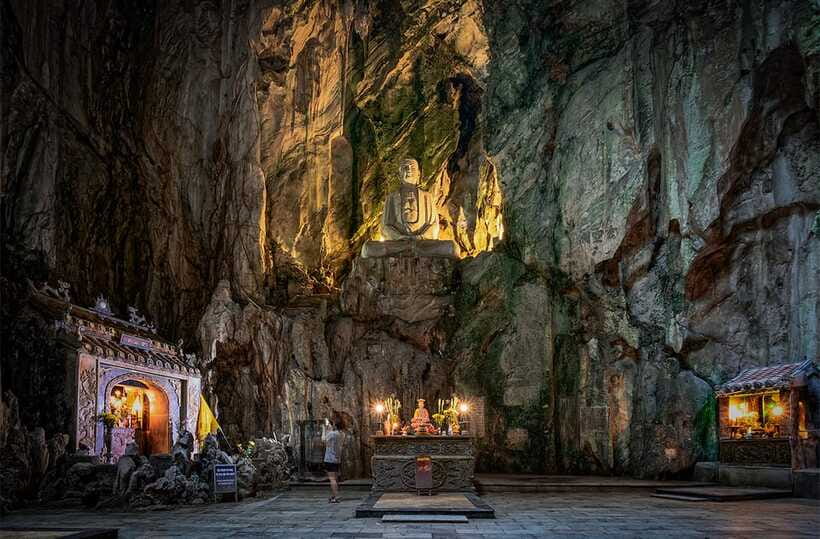 DaNang/HA: Lady Buddha, Marble Mountains, Am Phu Cave Tour - Monkey Mountain and Linh Ung Pagoda, the 67-metre Lady Buddha
