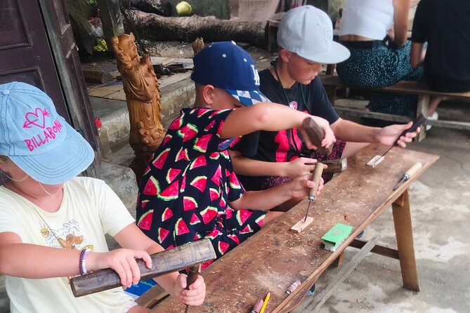 Discover The Hidden Charm Of Hoi An’s Countryside On A Bike Tour - Kim Bong Carpentry Village: watching craft, then trying it yourself