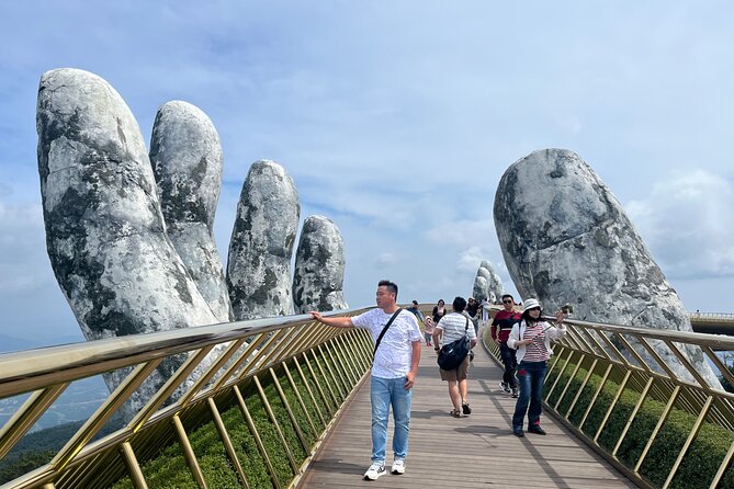 Early tour/ transfer from Hoi An/Da Nang to Golden bridge - French-style gardens and a French wine cellar stop