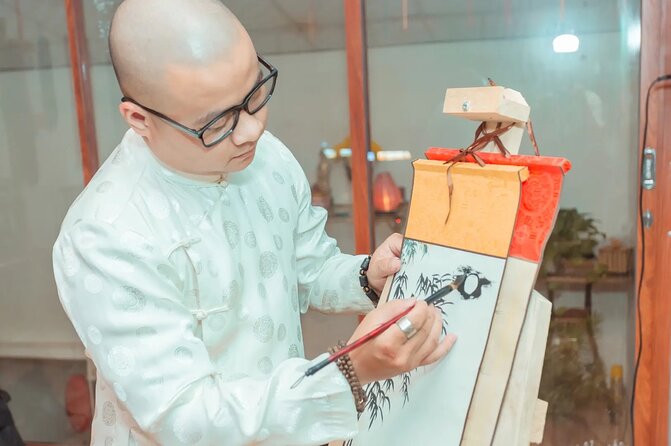 Experience Calligraphy Learning Class in Old Town Hoi An - Master Huynh Dong: Credentials You Can Sense in the Room