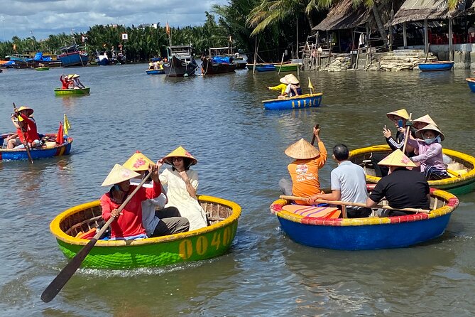 Experience Hoi An Vegetarian Cooking Class with Basket Boat Ride - The Basket Boat Ride Through Cam Thanh’s Coconut Village