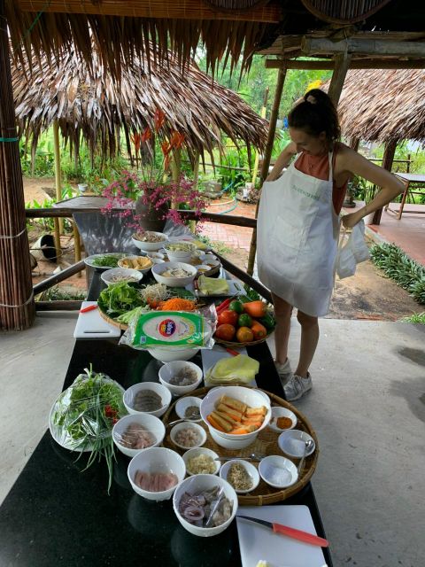 Farming with Farmers at ancient vegetable Village "Tra Que" - Lunch in Tra Que Mode: Cook With the Chef, Then Eat What You Made
