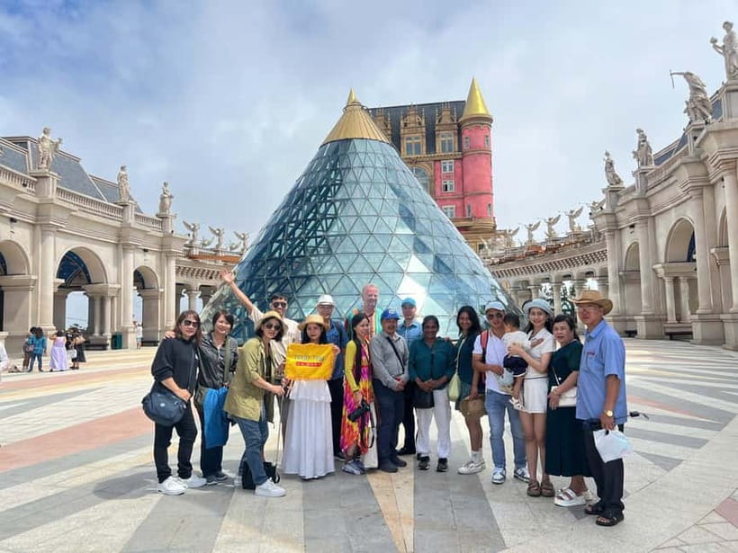 From Da Nang: Golden Bridge Ba Na Hills Full-Day Group Tour - French Village, Fantasy Park, and King Peak at 1,487 Meters