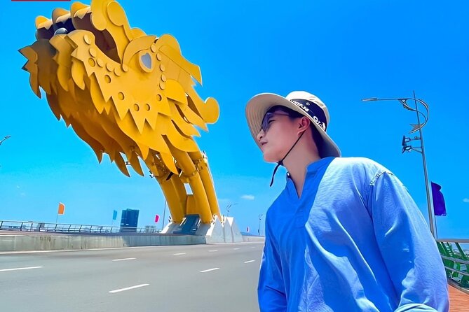 From Danang : Explore Danang City in Half a Day - My Khe Beach: your easy finish with sand and sea air
