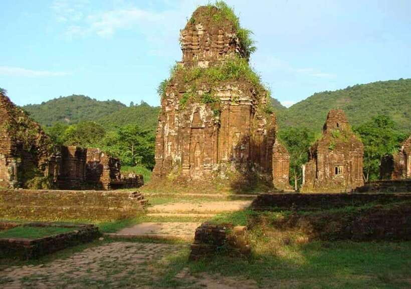 From Danang: Shuttle bus Danang- My Son - Hoi An - Danang - Morning transfer to My Son: depart 8:15 AM, arrive about 9:15 AM