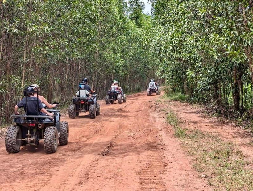 From DN/Hoi An: Countryside ATV Quad Bike Ride with BBQ Meal - BBQ meal in nature: what you get and how it feels
