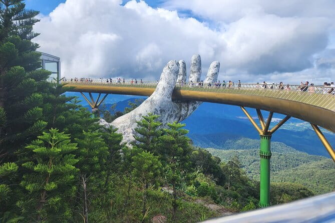 Fullday rental car- Explore Da Nang- Ba Na hills & Hoi an lantern - Golden Bridge: the 150-meter photo magnet