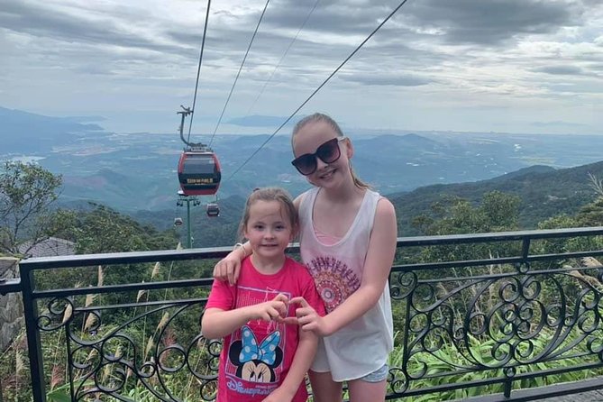 GOLDEN BRIDGE & BA NA HILLS & MARBLE MOUNTAIN-Private Guided Tour - Marble Mountains: caves, elevator access, and a Buddhist temple visit