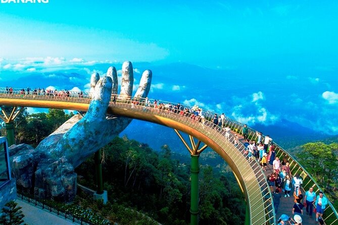 Golden Bridge & BaNa hills Group trip from DaNang/Hoi An - Le Jardin, DeBay Wine Cellar, and Linh Ứng Pagoda stops