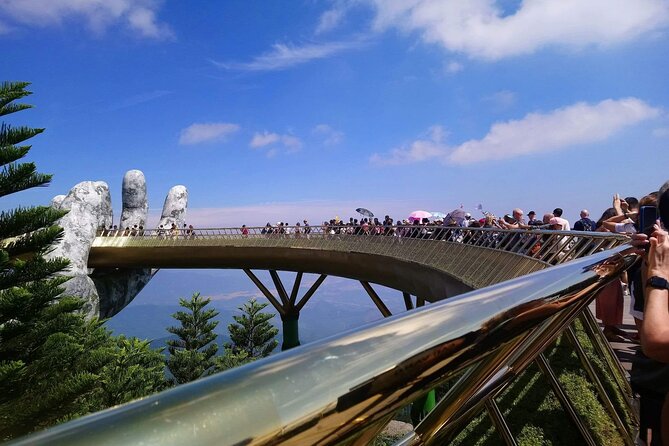 Golden Bridge - BaNa Hills: Private Trip From Hoi An/Da Nang - Dream Stream Cable Car Station and panoramic moments high above Danang