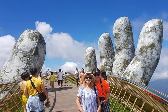 Golden Bridge -Marble Mountain-Hoi An City-Boat Ride-Night Market - Ba Na Hills SunWorld: cable cars, cooler air, and the view circuit