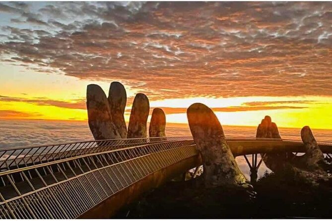 Golden Hand Bridge from Hue, Da Nang, Hoi An by Mr T Easy Rider - Riding the Hai Van Pass between Hue and Da Nang