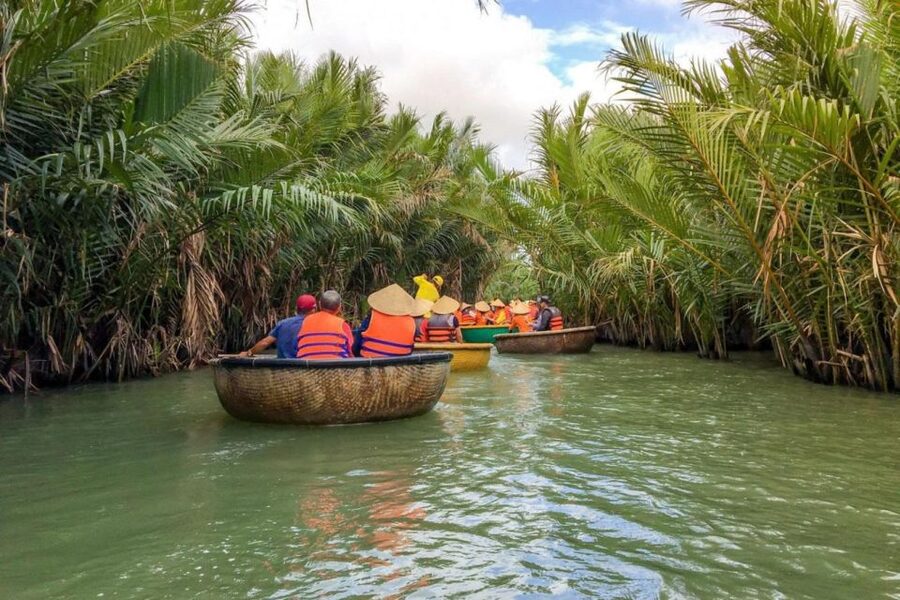 Hoi An Bamboo Basket Boat Ride in Water Coconut Forest - Bamboo Basket Boat 101 in Bay Mau, near Hoi An