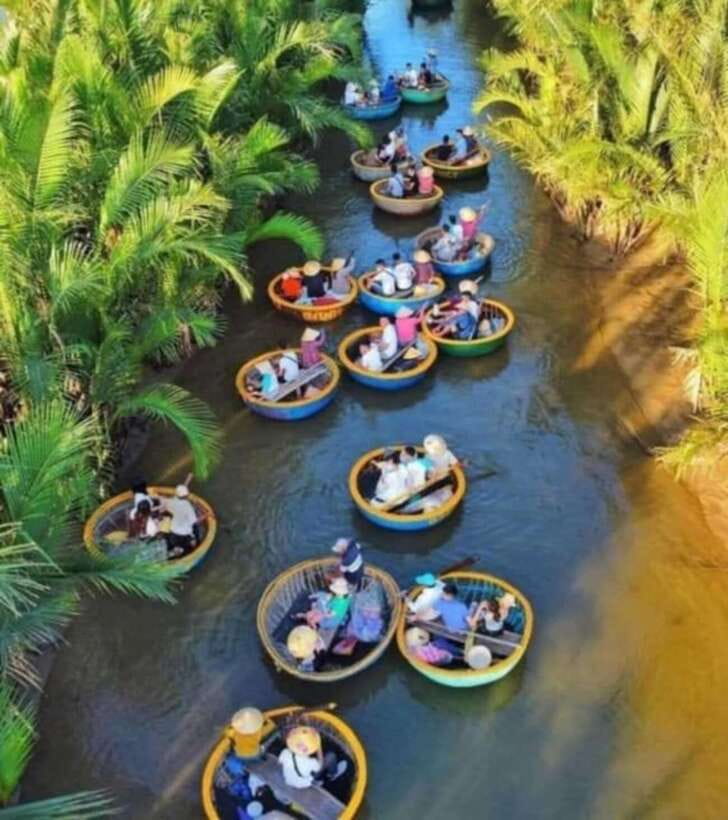 Hoi An: Basket Boat & Discover Cam Thanh Coconut Village - The Bamboo Basket Boat Ride: Paddling Skills and a Race