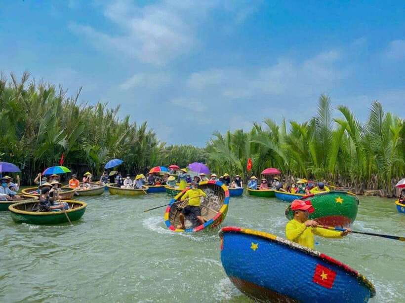 Hoi An: Basket Boat Ride in the BẢY MẪU Coconut Forest - The Coconut Forest Portion: Photos, Crab Fishing, and Quiet Water