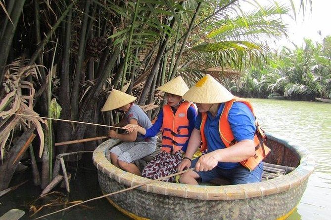 Hoi An Basket Boat Tour ( basket boat, visit water coconut forest, fishing crab) - Cam Thanh water coconut forest: the quiet part you came for