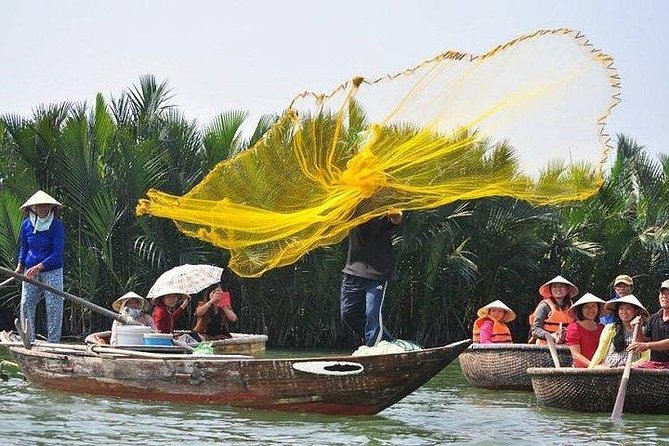 Hoi An Basket Boat Tour ( basket boat, visit water coconut forest, fishing crab) - The basket boat culture: rowing, spinning, and photo moments