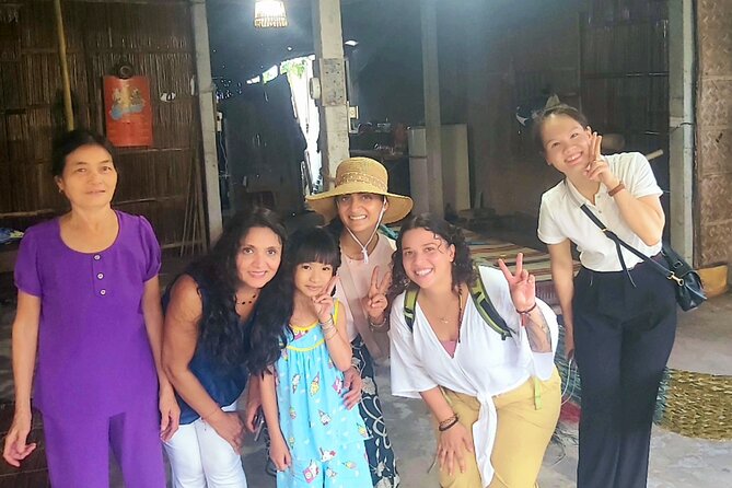 HOI AN Biking River Islands, Villages, Local Crafts PRIVATE TOUR - Duy Vinh traditional bed mats: reeds, dyeing, and weaving color