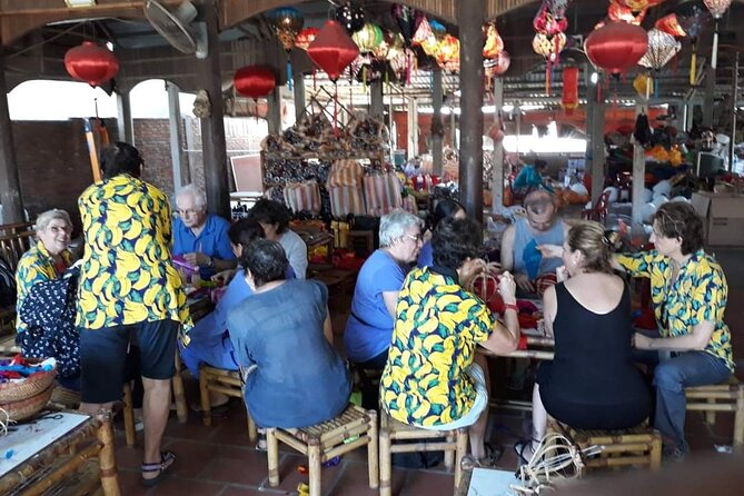 Hoi An City tour -Lantern Making and Silk Making process - The silk-making side, from worm farm to embroidery