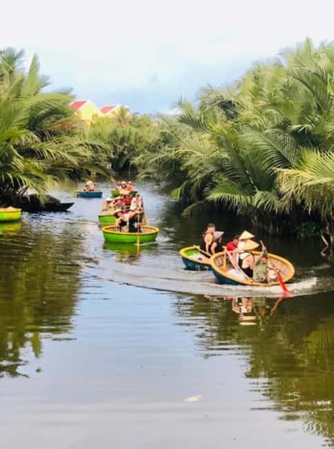 Hoi An: Coconut Basket Boat Ride and Fishing Experience - The bamboo basket boat: paddling, racing, and real boat feel