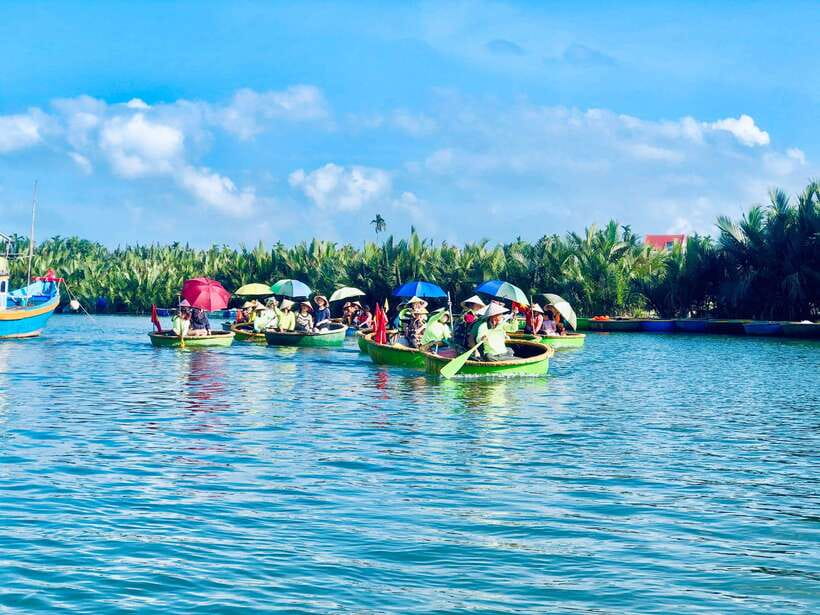 Hoi An: Coconut Basket Boat Rides with Two-way Transfers - The bamboo basket boat race: playful competition with real laughs