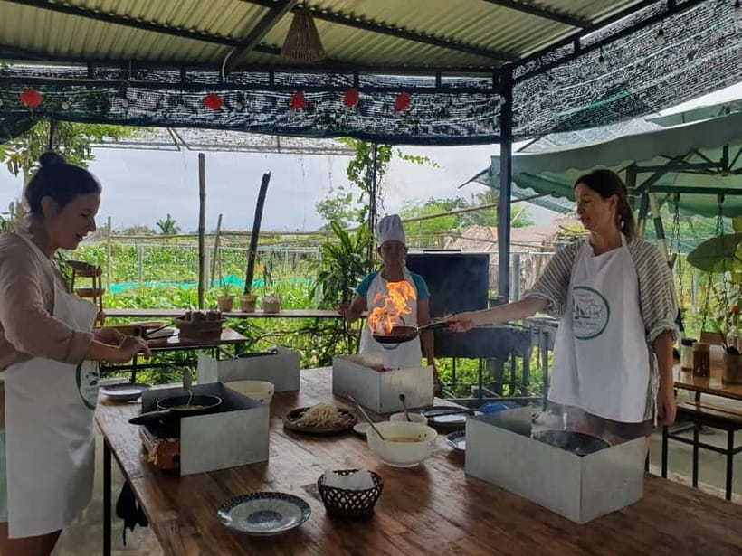 Hoi An Coconut Boat, Lantern Making & Cooking Class Organic - The Coconut Basket Boat Through Cẩm Thanh: Quiet, Local, Scenic