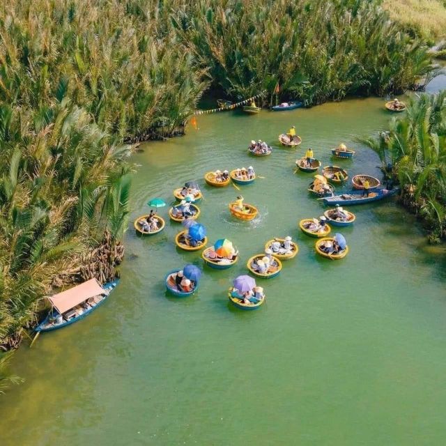 Hoi An Countryside Bike Tour & Basket Boat Ride - Cam Thanh Eco-Coconut Village: basket boats in coconut jungle water