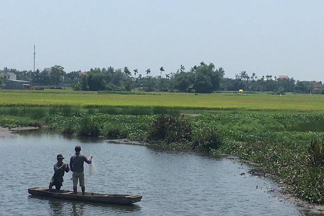 Hoi An countryside biking tour, water buffalo+ basket boat ride - Tra Que Vegetable Village: seaweed-fed soil and a hands-on farming moment