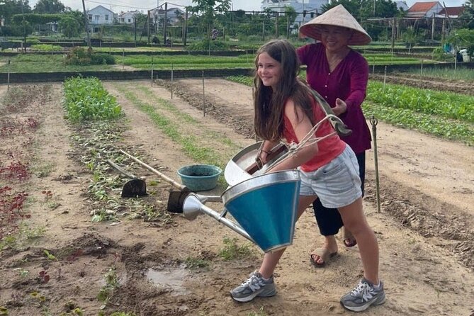 “Hoi An Countryside Cycling Tour–Farming Experience–Cooking Class - Stop One: Bay Mau Coconut Forest, Buffalo Feeding and Basket Boats