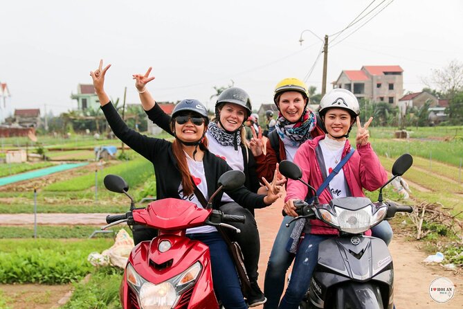 Hoi An Countryside Tour By Scooter With Lady Bikers - Cam Thanh Coconut Village and the basket-boat ride