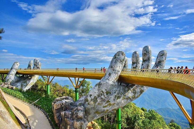 Hoi An/Da Nang: My Son Sanctuary - Golden Bridge by Car - Marble Mountains and Am Phu Cave: Buddha, Dragons, and War-Era Passages