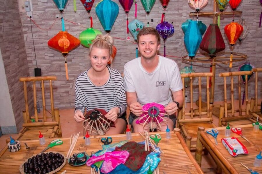 Hoi An: Foldable Lantern Making Class with Acrylic Painting - What you take home: a foldable mini lantern you made