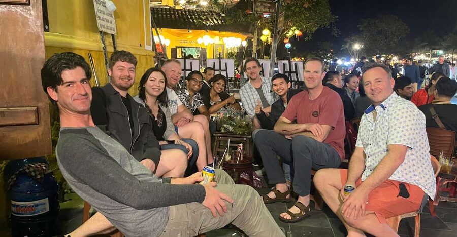 Hoi An hiden food adventure - The food lineup: banh beo, wonton, Cao Lầu, and the black sesame finish