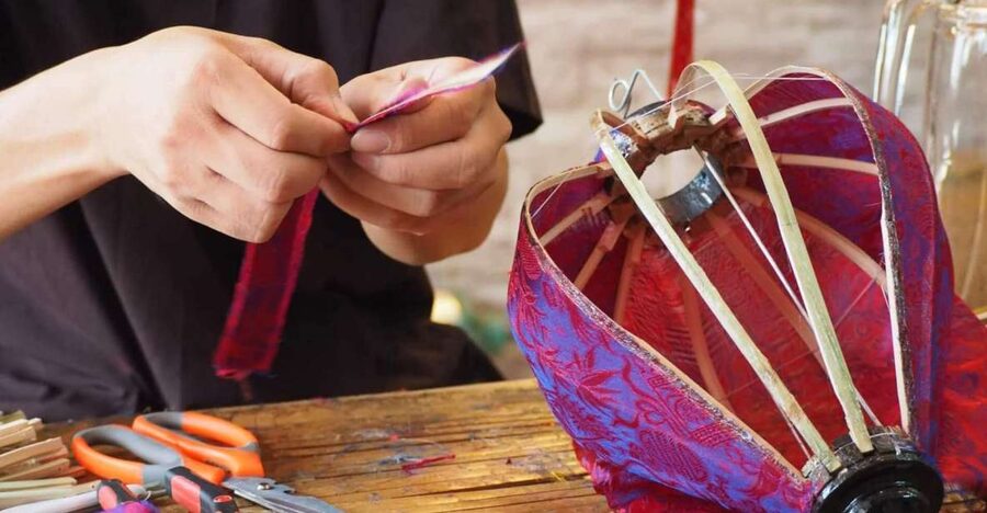 Hoi An: Local Foldable Lantern-Making Class with Locals - What you build: the included 20 cm lantern and your design choices