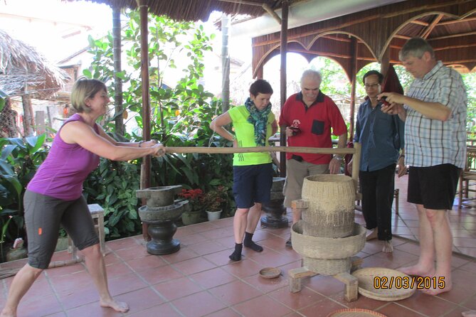 Hoi An Rice Farm Tour and Buffalo Riding with Local Home Meal - Pedaling Past Rice Fields, Nipa Palms, and Water-Farm Scenery